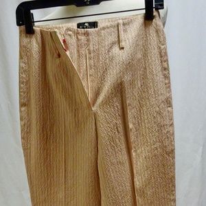 Etro Milano straight leg thin stripe